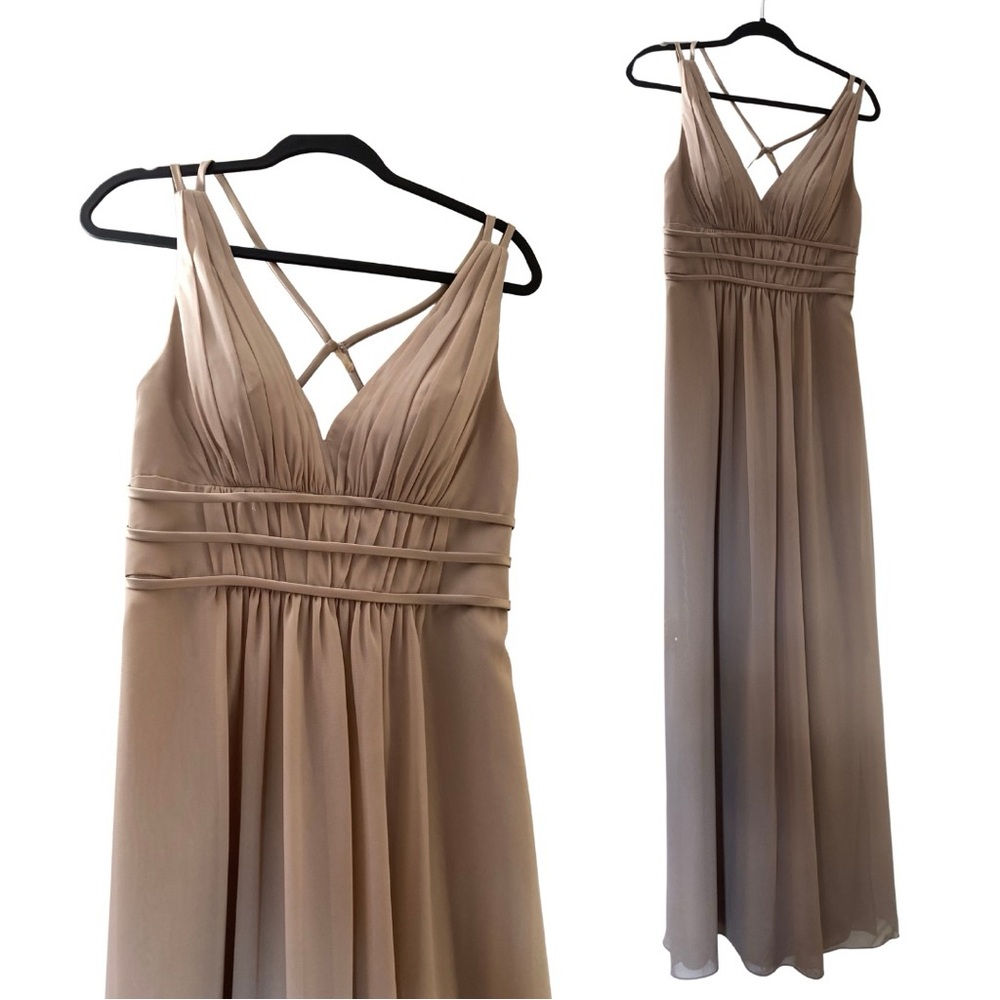 Elegant Champagne Evening Gown